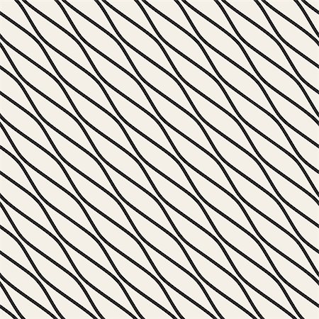 simsearch:400-08806227,k - Vector Seamless Black and White Diagonal Wavy Lines. Abstract Geometric Background Design Stock Photo - Budget Royalty-Free & Subscription, Code: 400-08793848