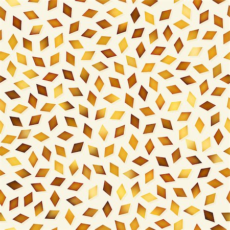 Vector Seamless Golden Shades Gradient Rhombus Shape Jumble Pattern. Abstract Geometric Background Design Stock Photo - Budget Royalty-Free & Subscription, Code: 400-08805977