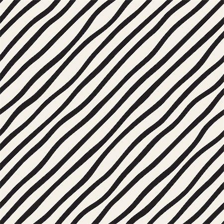 simsearch:400-07932621,k - Vector Seamless Black and White Hand Drawn Diagonal Stripes Pattern. Abstract Freehand Background Design Foto de stock - Royalty-Free Super Valor e Assinatura, Número: 400-08806286