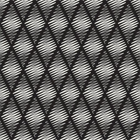 Vector Seamless Black and White Rhombus Shape Scribble Line Pattern Abstract Background Stock Photo - Budget Royalty-Free & Subscription, Code: 400-08806676
