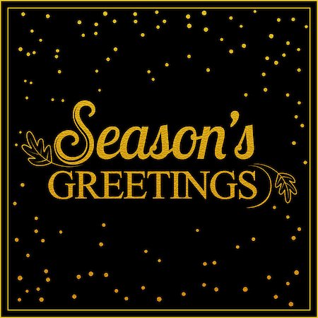 simsearch:400-08807089,k - Vector gold seasons greetings card design.Vintage card for holidays. Stockbilder - Microstock & Abonnement, Bildnummer: 400-08807086