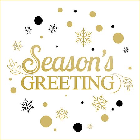 simsearch:400-08807089,k - Vector gold seasons greetings card design.Vintage card for holidays. Stockbilder - Microstock & Abonnement, Bildnummer: 400-08807089