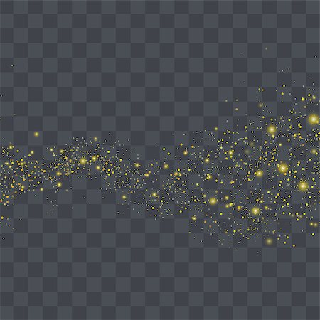 simsearch:400-08976480,k - Vector gold glitter particles background effect for luxury greeting rich card.Star dust sparks in explosion on transparent background. Photographie de stock - Aubaine LD & Abonnement, Code: 400-08807091