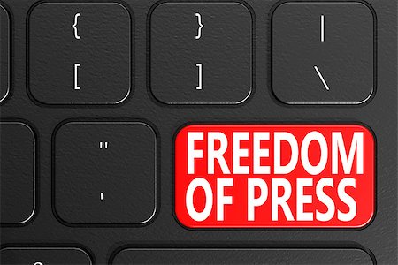 freedom of speech - Freedom Of Press on black keyboard, 3D rendering Stock Photo - Budget Royalty-Free & Subscription, Code: 400-08807246