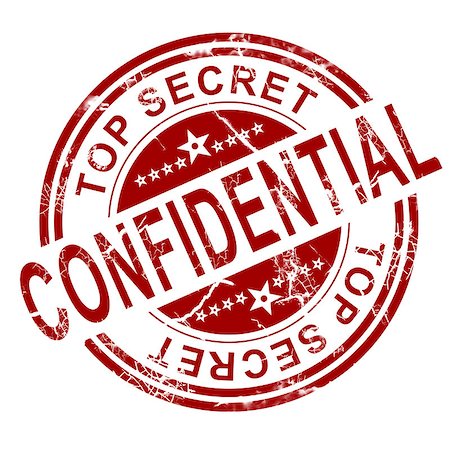 simsearch:400-04598915,k - Red confidential stamp with white background, 3D rendering Stock Photo - Budget Royalty-Free & Subscription, Code: 400-08807253