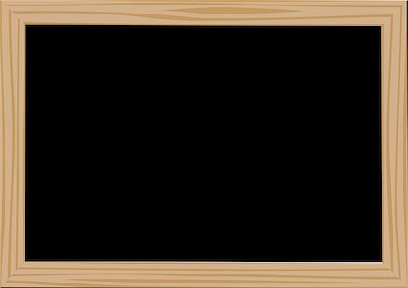 sharpner (artist) - Blackboard with wooden frame with empty space for text on white background Stockbilder - Microstock & Abonnement, Bildnummer: 400-08807262