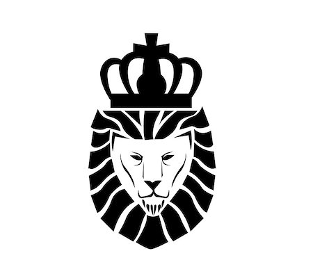 Lion face logo Stock Photo - Budget Royalty-Free & Subscription, Code: 400-08807460