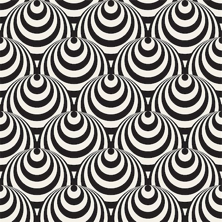 simsearch:400-08674526,k - Vector Seamless Black And White Concentric Circles Optical Illusion Pattern Abstract Background Stock Photo - Budget Royalty-Free & Subscription, Code: 400-08807882