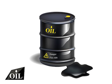 simsearch:400-08529010,k - Vector realistic black metal oil barrel ,vector illustration. Photographie de stock - Aubaine LD & Abonnement, Code: 400-08808150