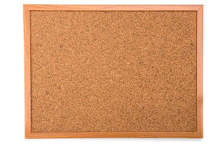 cork board isolated on white background Fotografie stock - Microstock e Abbonamento, Codice: 400-08809750