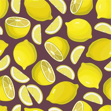 egnismoore (artist) - Seamless lemon pattern on white background. vector Photographie de stock - Aubaine LD & Abonnement, Code: 400-08814775