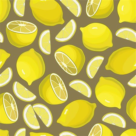 egnismoore (artist) - Seamless lemon pattern on white background. vector Photographie de stock - Aubaine LD & Abonnement, Code: 400-08814780