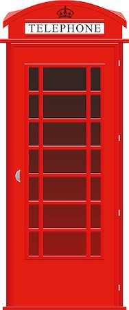 sharpner (artist) - One symbol of the UK red street telephone booth Stockbilder - Microstock & Abonnement, Bildnummer: 400-08815247