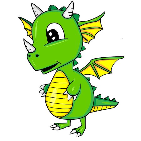 simsearch:400-08956391,k - Illustration of Cute Cartoon Baby Dragon.Vector EPS 8. Stock Photo - Budget Royalty-Free & Subscription, Code: 400-08815585
