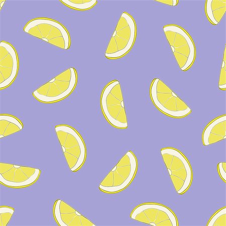 egnismoore (artist) - Vector seamless pattern with hand drawn lemon slices. Beautiful design elements, perfect for prints and patterns. Photographie de stock - Aubaine LD & Abonnement, Code: 400-08815608