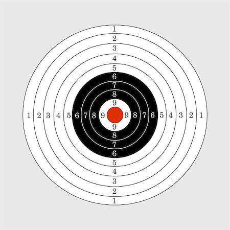 range shooting - Target illustration for sport target shooting competition Foto de stock - Super Valor sin royalties y Suscripción, Código: 400-08815693