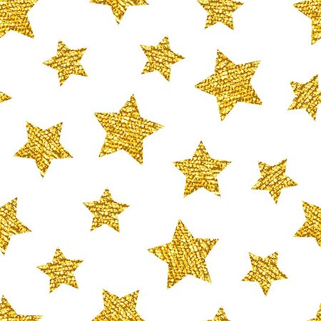 simsearch:400-08976480,k - Seamless pattern with gold shine glitter stars on white background. For wrap, wallpapers, backgrounds and scrapbooks. For Merry Christmas, Happy New Year products. Art vector illustration Photographie de stock - Aubaine LD & Abonnement, Code: 400-08816038