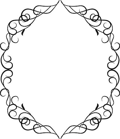 simsearch:400-08733136,k - Vector vintage border frame engraving with ornament decorative design element for text Photographie de stock - Aubaine LD & Abonnement, Code: 400-08816780