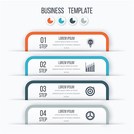 simsearch:400-09173301,k - Modern infographics options template with paper sheets, icons for 4 options. Vector. Can be used for web design and workflow layout Stockbilder - Microstock & Abonnement, Bildnummer: 400-08817458