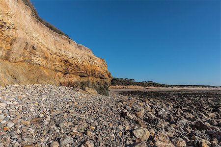 Small cliffs on la Pointe du Payre in the ouest coast of France in Vendee Stock Photo - Budget Royalty-Free & Subscription, Code: 400-08818001