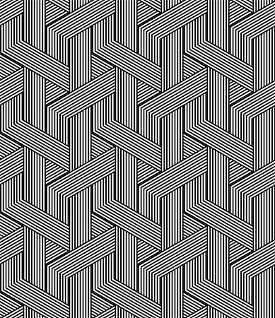 simsearch:400-08409083,k - Seamless zigzag lines pattern. Geometric texture. Vector art. Photographie de stock - Aubaine LD & Abonnement, Code: 400-08818059