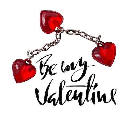 simsearch:400-09170979,k - Vector Happy Valentine's Day Vintage Card. Be My Valentine Lettering. Stockbilder - Microstock & Abonnement, Bildnummer: 400-08818102