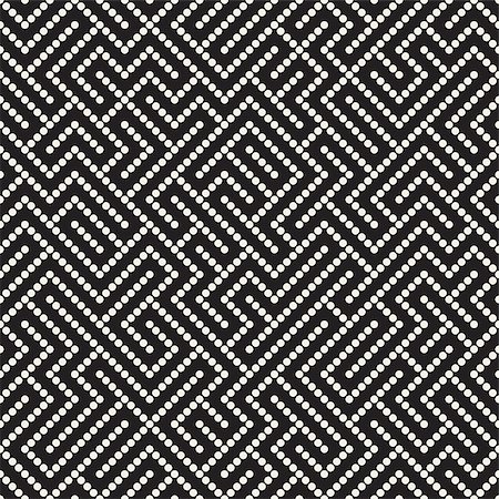 Irregular Maze Line. Abstract Geometric Background Design. Vector Seamless Black and White Pattern. Stock Photo - Budget Royalty-Free & Subscription, Code: 400-08818230