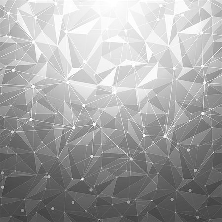 Black and white abstract geometric background with polygon mesh grid pattern Foto de stock - Royalty-Free Super Valor e Assinatura, Número: 400-08818662