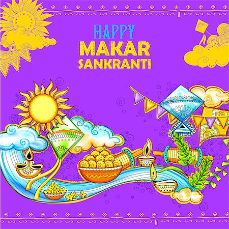 simsearch:400-08977498,k - illustration of Makar Sankranti wallpaper with colorful kite for festival of India Foto de stock - Super Valor sin royalties y Suscripción, Código: 400-08818866