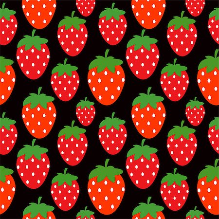 simsearch:400-09108602,k - Simple Strawberry Seamless Pattern Background Vector Illustration EPS10 Stock Photo - Budget Royalty-Free & Subscription, Code: 400-08819325