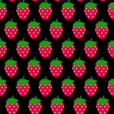 simsearch:400-09108602,k - Simple Strawberry Seamless Pattern Background Vector Illustration EPS10 Stock Photo - Budget Royalty-Free & Subscription, Code: 400-08819320