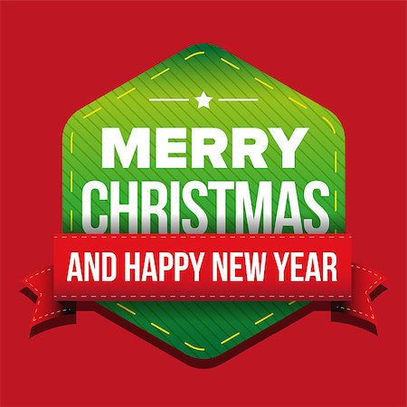 simsearch:400-08408100,k - Merry Christmas and Happy New Year greeting card Fotografie stock - Microstock e Abbonamento, Codice: 400-08819383