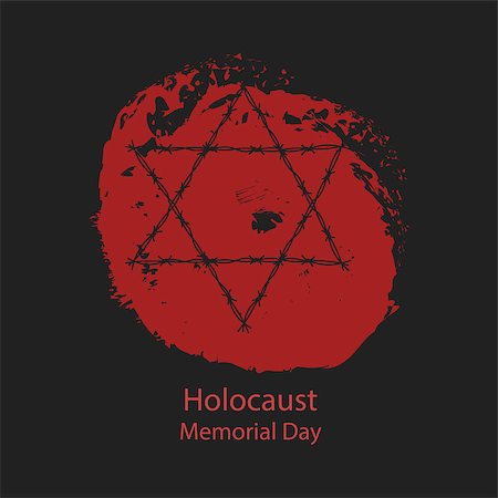 simsearch:400-07568624,k - Holocaust Memorial Day. Vector illustration. World War II Foto de stock - Royalty-Free Super Valor e Assinatura, Número: 400-08819617