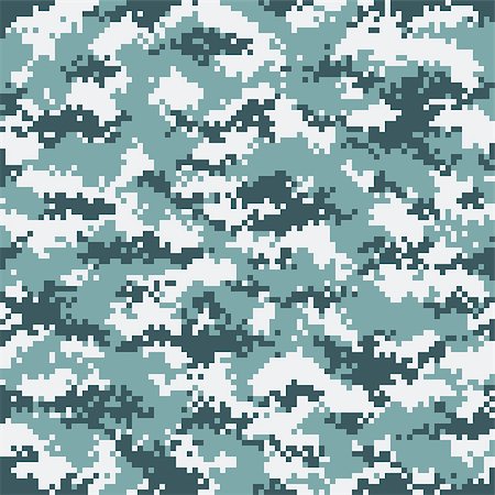 digital camouflage seamless pattern - Modern fashion trendy camo pattern, vector illustration Stock Photo - Budget Royalty-Free & Subscription, Code: 400-08819734