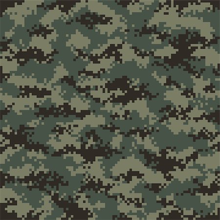 digital camouflage wallpaper - Modern fashion trendy camo pattern, vector illustration Stock Photo - Budget Royalty-Free & Subscription, Code: 400-08819731