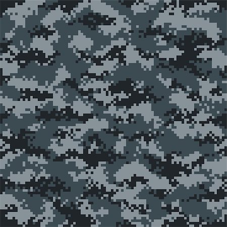 digital camouflage seamless pattern - Modern fashion trendy camo pattern, vector illustration Stock Photo - Budget Royalty-Free & Subscription, Code: 400-08819733