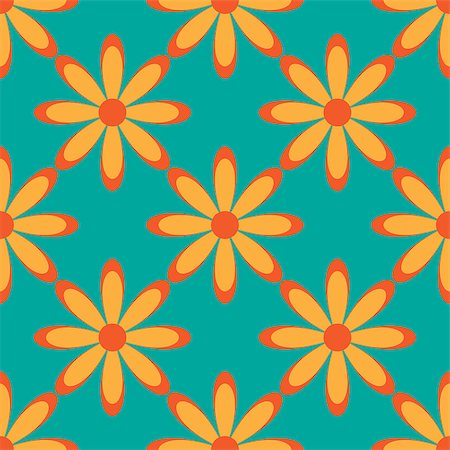 Flower seamless pattern bright colors. Vector illustration Stock Photo - Budget Royalty-Free & Subscription, Code: 400-08810852
