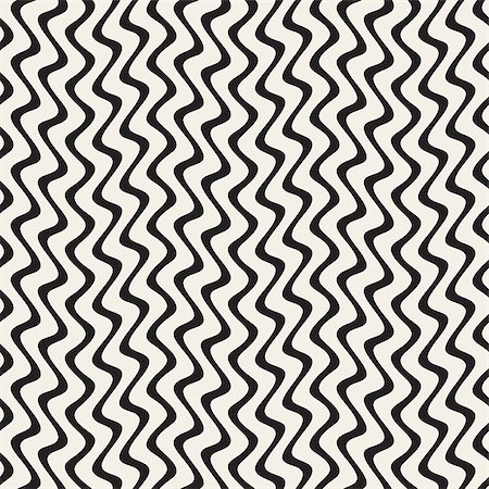 simsearch:400-04857839,k - Hand Drawn Vertical ZigZag Lines. Abstract Geometric Background Design. Vector Seamless Black and White Pattern. Photographie de stock - Aubaine LD & Abonnement, Code: 400-08811006
