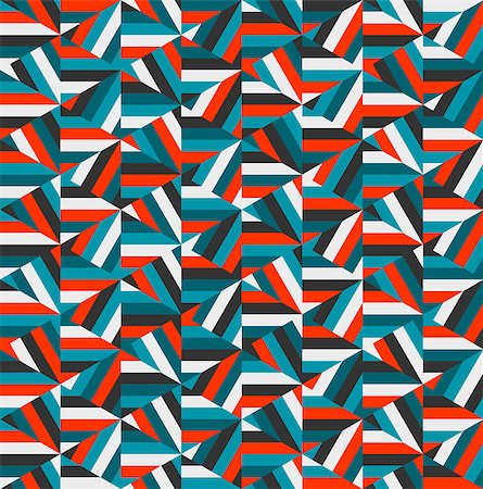 Vector Blue Red Triangle Random Stripes Geometric Pattern Abstract Background Stock Photo - Budget Royalty-Free & Subscription, Code: 400-08811037