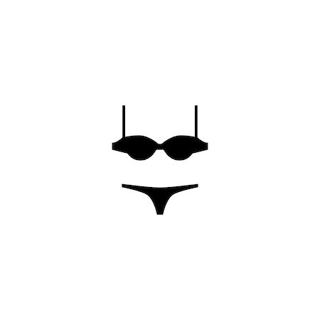 simsearch:400-04837277,k - Women underwear icons. Bra and panties. Fashion design Fotografie stock - Microstock e Abbonamento, Codice: 400-08811102