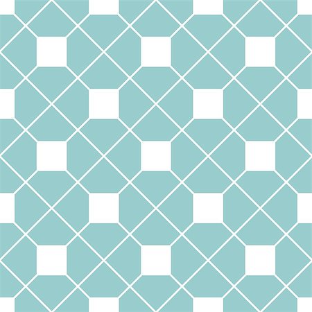 Checkered tile vector pattern or mint blue and white wallpaper background Stock Photo - Budget Royalty-Free & Subscription, Code: 400-08811284