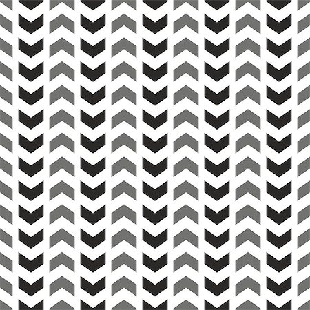 simsearch:400-08675660,k - Tile vector pattern with grey and black arrows on white background for seamless decoration wallpaper Stock Photo - Budget Royalty-Free & Subscription, Code: 400-08811891