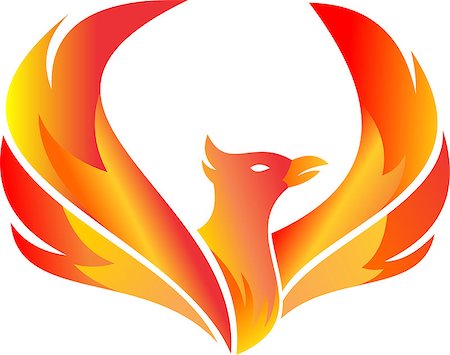 falcon bird symbol wings - flying fire phoenix for various business Stock Photo - Budget Royalty-Free & Subscription, Code: 400-08812473