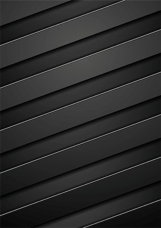 simsearch:400-08291134,k - Black tech corporate stripes background. Vector dark concept striped graphic design Stock Photo - Budget Royalty-Free & Subscription, Code: 400-08812645