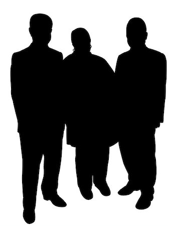 standing men silhouette vector Stock Photo - Budget Royalty-Free & Subscription, Code: 400-08812677