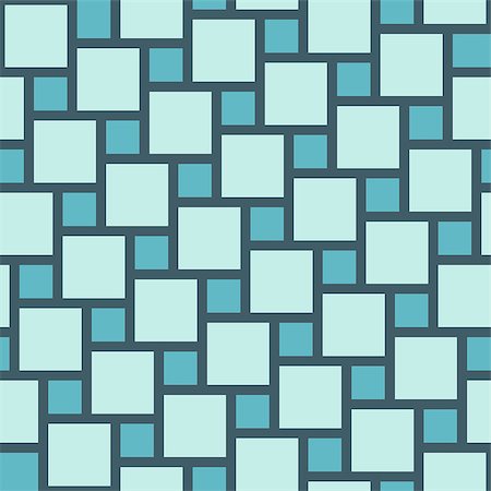 simsearch:400-08674012,k - Vector blue tiles seamless pattern, square grid textile print, abstract texture for fashion design Photographie de stock - Aubaine LD & Abonnement, Code: 400-08812803