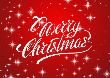 Beautiful text design of Merry Christmas on red color background. vector illustration for banners, labels, postcards, prints, posters, web. Stockbilder - Microstock & Abonnement, Bildnummer: 400-08812927