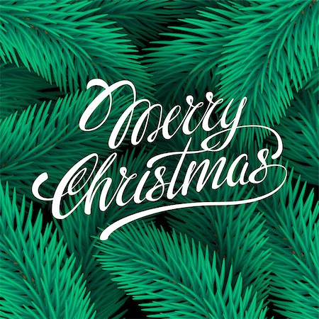 simsearch:400-08818102,k - Vector illustration MERRY CHRISTMAS hand lettering handmade calligraphy. Stock Photo - Budget Royalty-Free & Subscription, Code: 400-08812929