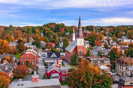 Montpelier, Vermont, USA town skyline. Foto de stock - Super Valor sin royalties y Suscripción, Código: 400-08813543