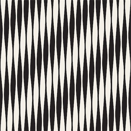 simsearch:400-04857839,k - Vector Seamless Black and White Vertical Wavy Lines Pattern. Abstract Geometric Background Design. Photographie de stock - Aubaine LD & Abonnement, Code: 400-08813650